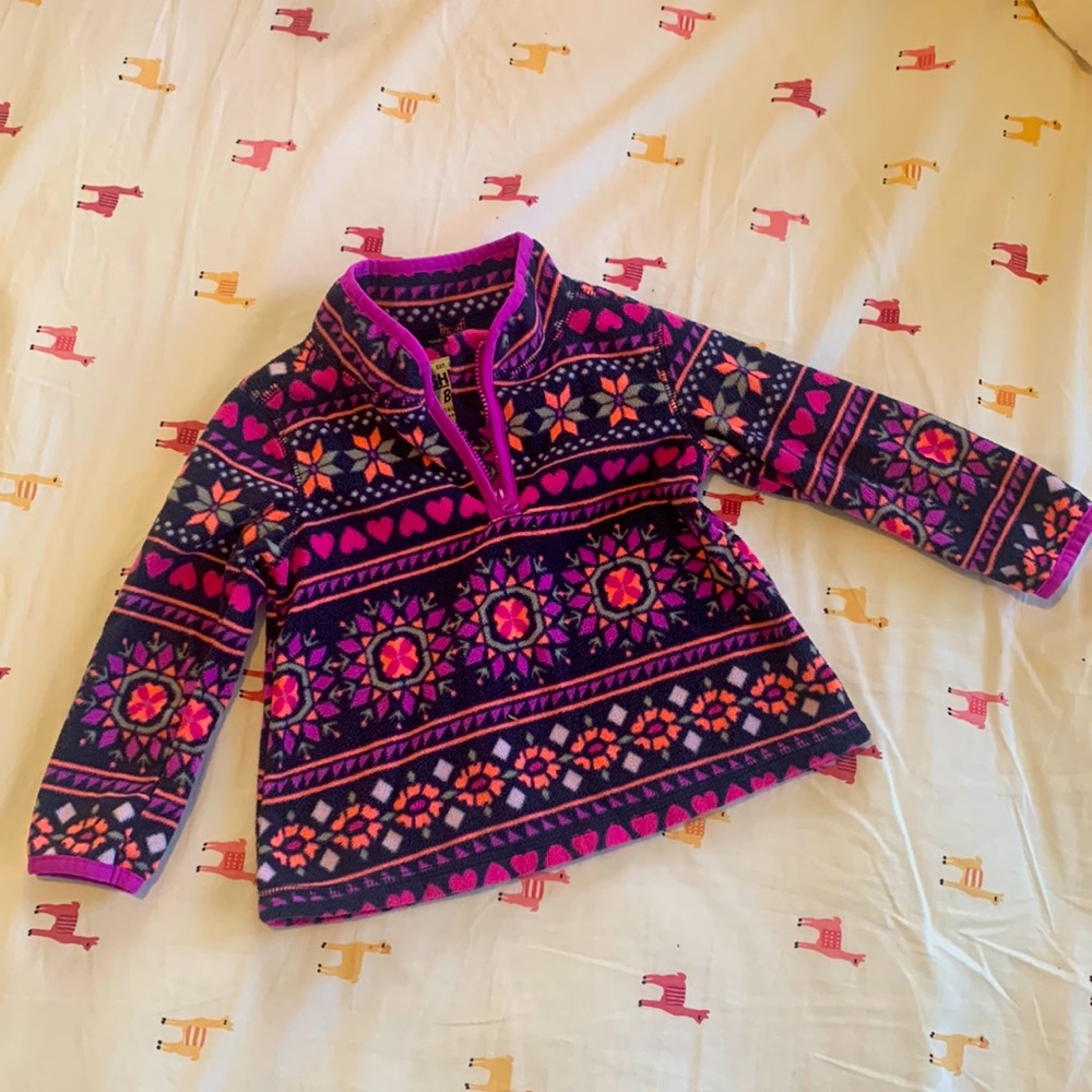 OshKosh B’Gosh 2T Fleece Zipper Pull Over